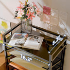 Simple Trending 10 Tier Rolling File Cart, Desk File Organizer - Image 5