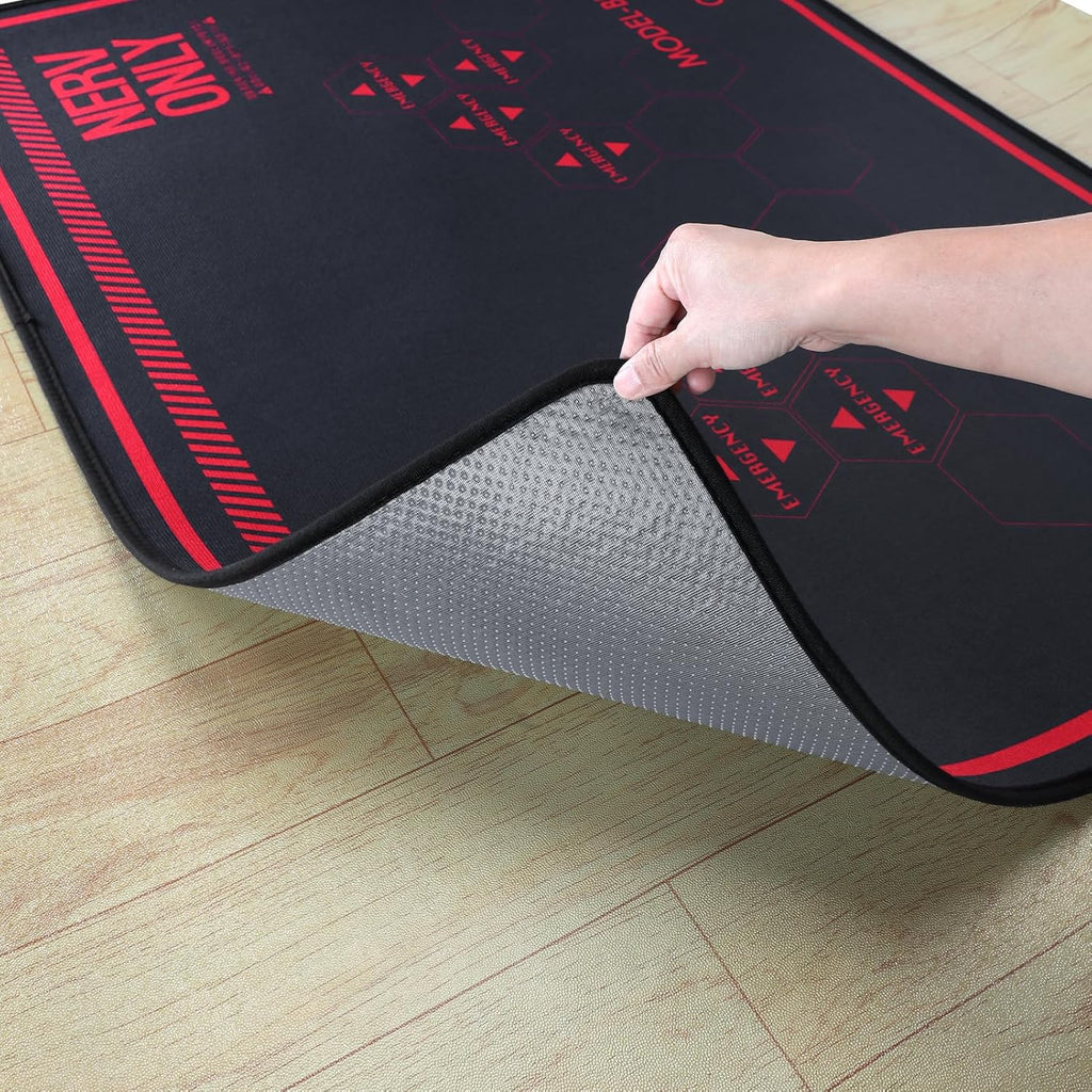 Floor Mat for Office Chair - Office Chair Mat - Chair Mat for Hardwood Floor - Neon Genesis Evangelion NERV General Affairs Department, Anti-Slip, Easy Clean & Machine Washable (35"×47")