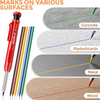 Nicpro 60 PCS Carpenter Pencil Refills - Image 6