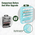 EASEPRES 6 Tier Mesh Hanging Wall File Organizer, Desk Vertical Mail Paper - Image 3