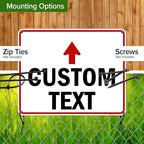 Custom Arrow, Custom Directional Sign, Up Arrow, 24x30 Inches, Rust Free .063 - Image 5