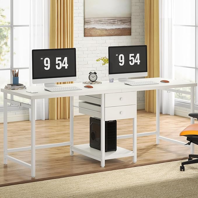 Tribesigns 79 Inch Extra Long Double Desk - Image 5