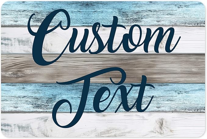 Custom Sign, Custom Street Sign, 11 Font Colors, 13 Font Styles, 4 Hole Options by MySignCenter