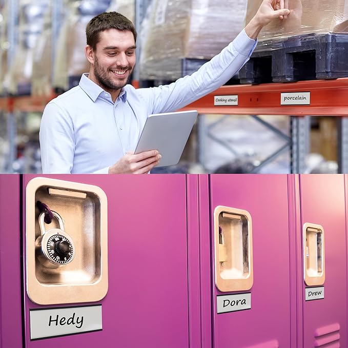 Realth C Channel Magnetic Label Holders 30 Pack 1'' x 3'' - Image 6
