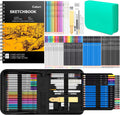 caliart 176pcs art supplies sketching kit, 100 sheets, main product view