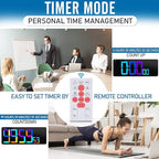 KMMKGG Large 13.7" LED Digital Timer（5''Nunmber）, 11 Color Changing, Count - Image 4