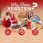 XFasten Dry Erase Tape White 2-Inch x 30-Feet (3-Pack 90 Feet Total) Zero Smudging Ghosting-Free Whiteboard Tape, Reusable Dry Erase Labels for Storage Bins, Sentence Strips for Teachers