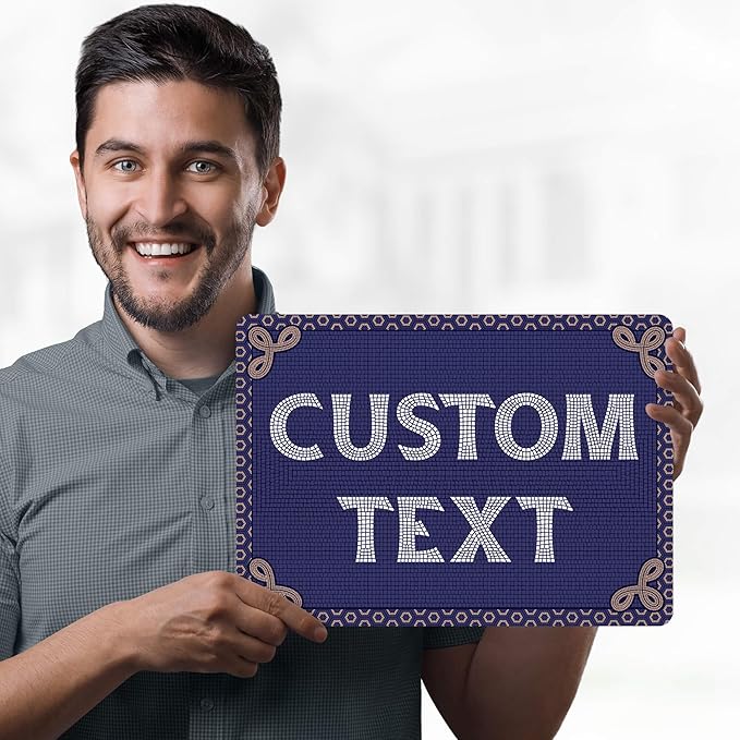 Custom Sign, Custom Street Sign, 11 Font Colors, 13 Font Styles, 4 Hole Options - Image 2