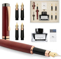 Wordsworth & Black Fountain Pen Gift Set, Includes Ink Bottle, 6 Ink Cartridges by WordsworthBlack