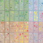 Flower Stickers 576+ PCS Vintage Floral PET with Metal Tweezer | Transparent PET, Waterproof, 36 Sheets Floral Designs, Pre-Cut, Scrapbook Decorations For Scrapbooks & Collage Journals