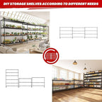 REIBII 82.6" H*60''W*17.7" D Steel Heavy Duty Wire Shelving - Image 8