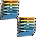 SUPEASY 5-Tier Wall File Holder Organizer