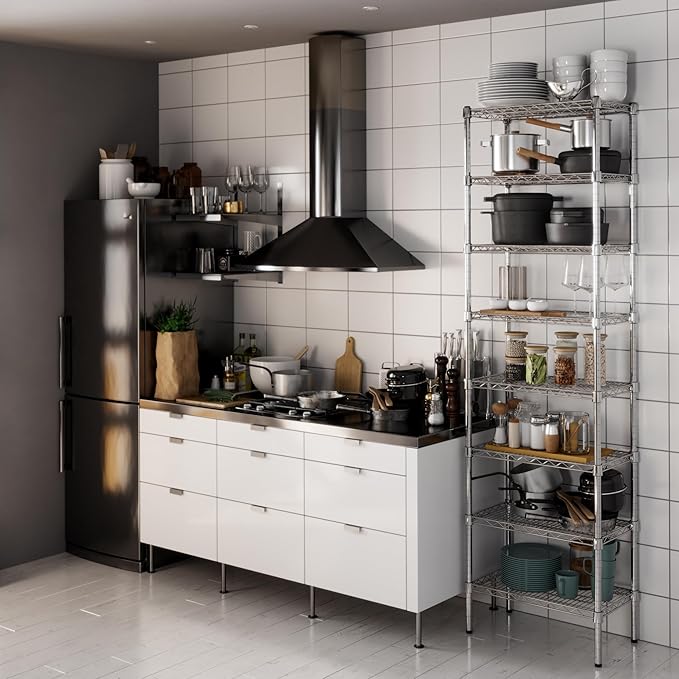 Regal Altair 14" Deep x 24" Wide x 86" Height Wire Shelving Kit | 8-Tier | NSF - Image 6