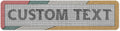 Custom Sign, Custom Street Sign, 11 Font Colors, 13 Font Styles, 4 Hole Options