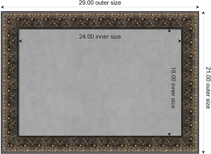 Amanti Art Black Framed Magnetic Board 21x29 Medium Vision Board - Image 3