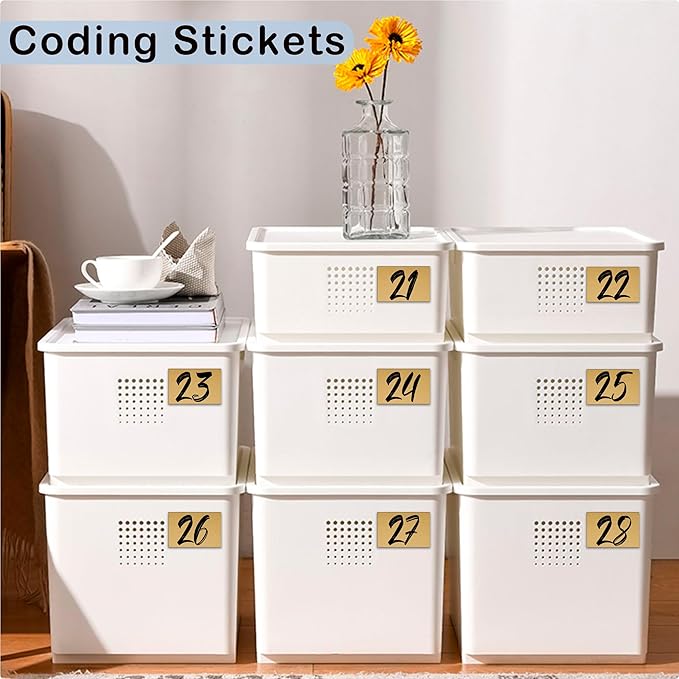 YSHIHE 3 x 2 Inch Kraft Label Stickers, 240 Pack Rectangle Inventory Color - Image 4