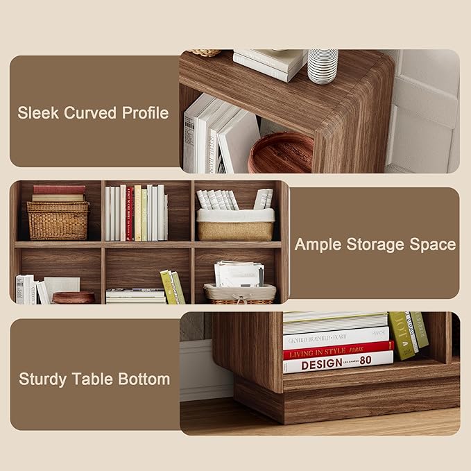 ChooChoo 6 Cube Storage Organizer, Wooden Bookcase - Image 7