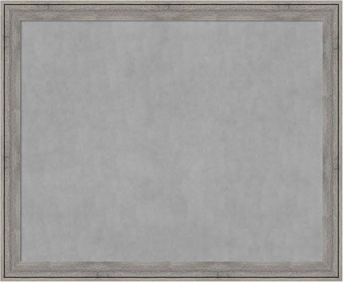 Amanti Art Grey Framed Magnetic Board 37x45 X-Large Vision Board by AmantiArt