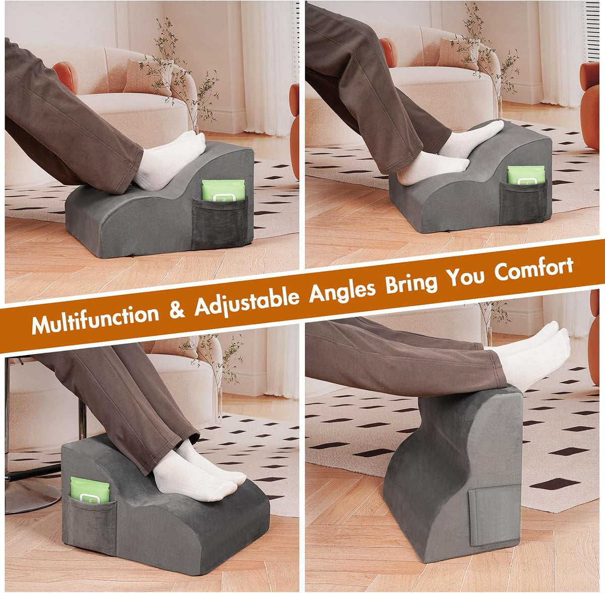 Foot Rest Under Desk,Ergonomic Foot Rest Office Comfort Foot Stool at Work