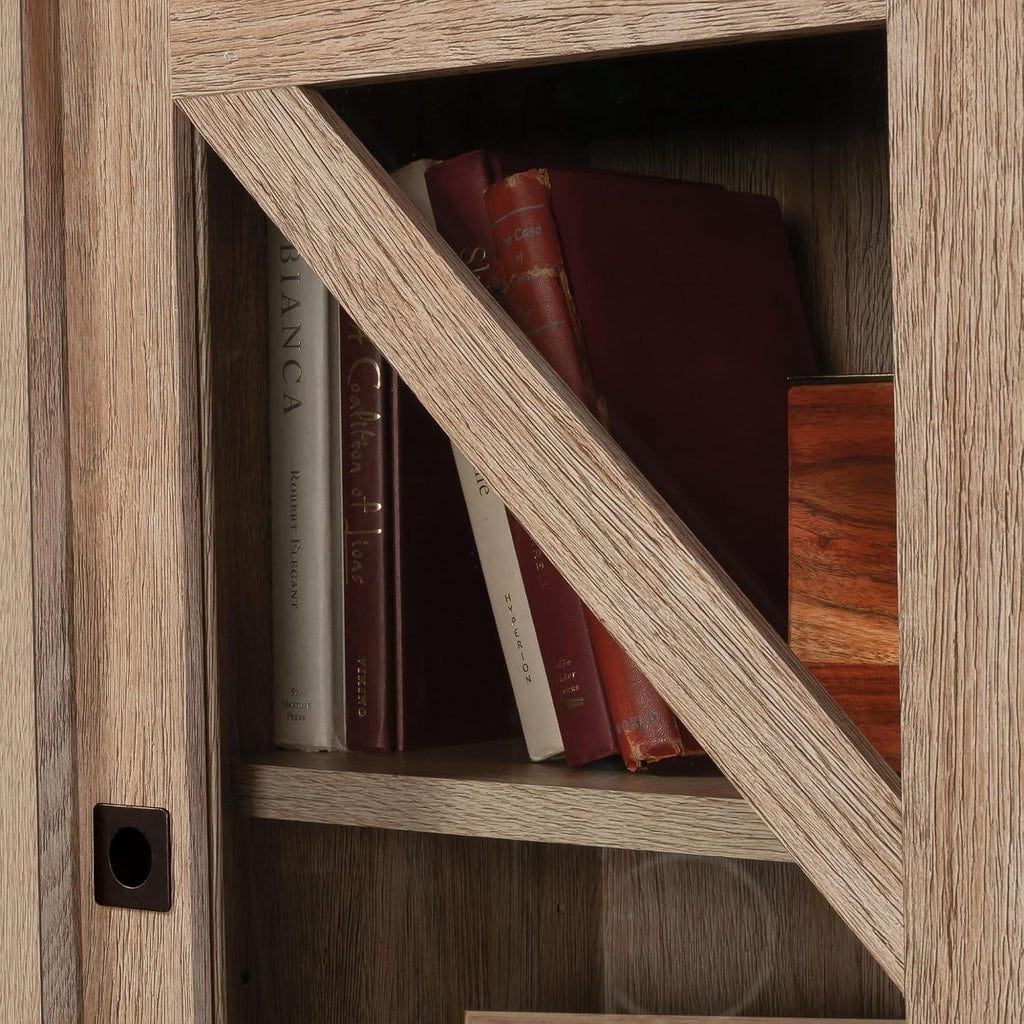 Sauder® Dixon City 33" W Library Hutch, Brushed Oak™