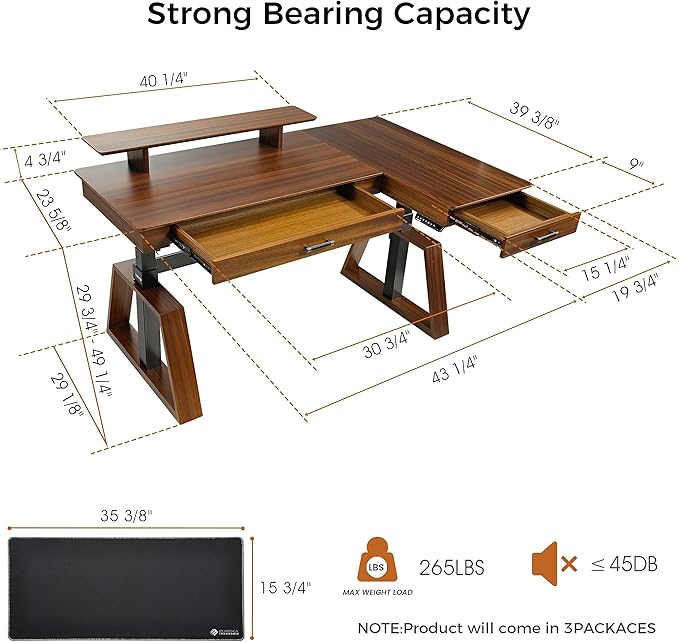 EUREKA ERGONOMIC Electric Standing Desk - Image 3