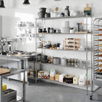 Regal Altair 14" Deep x 72" Wide x 86" Height Wire Shelving Kit | 5-Tier | NSF - Image 7