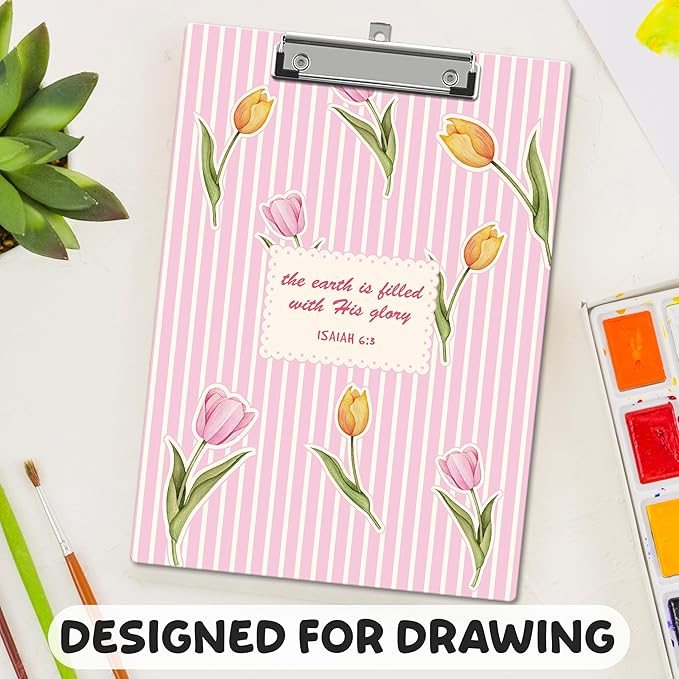 APIILVPQ Tulip Clipboard, Bible Verse Clipboards - Image 6