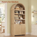 81" Tall Arched Cabinets, Bookcase - Image 6