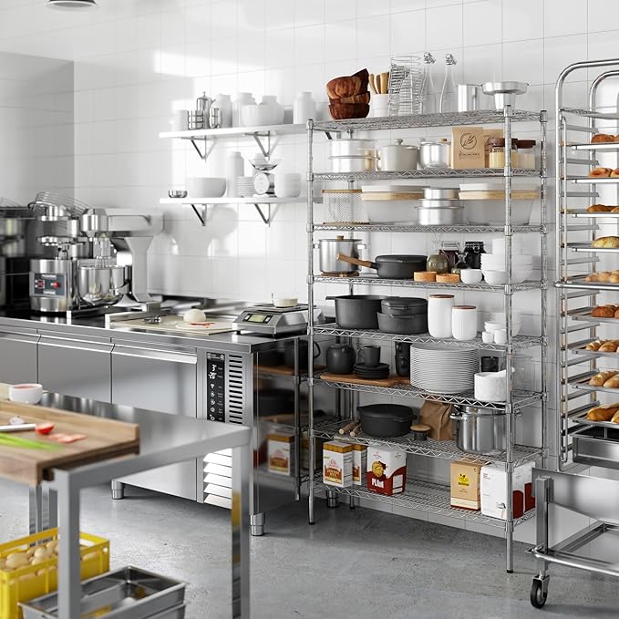 Regal Altair 14" Deep x 42" Wide x 74" Height Wire Shelving Kit | 8-Tier | NSF - Image 4