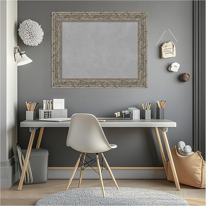 Amanti Art Silver Framed Magnetic Board 23x29 Medium Vision Board - Image 7