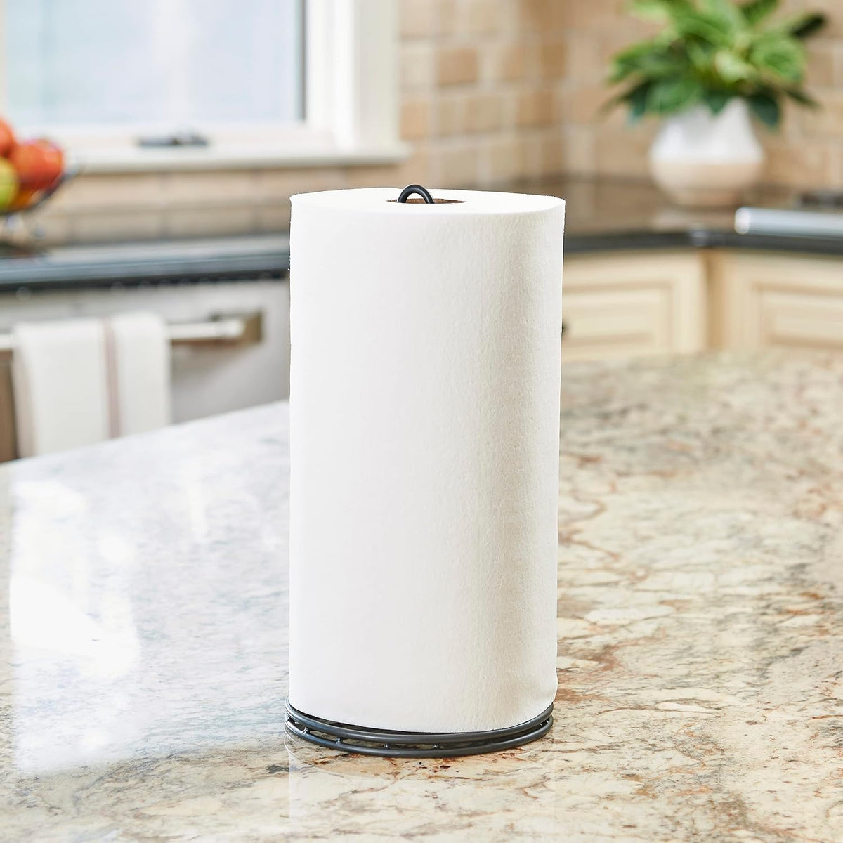 Spectrum Yumi Vertical Paper Towel Holder Stand for Kitchen Counter & Din...