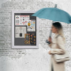 SWANCROWN Outdoor Bulletin Board Weatherproof 36x24in, Enclosed Bulletin Board - Image 8