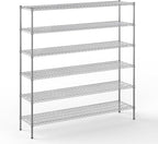 Regal Altair 18" Deep x 72" Wide x 74" Height Wire Shelving Kit | 6-Tier | NSF by Regal+Altair