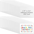 Jeyiour 200 Pcs Label Holders Adhesive Nameplate Pockets Storage Bin Labels by Jeyiour