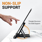 Portable Tablet Stand for Desk, Non-Slip Base, Foldable & Travel-Friendly for - Image 3