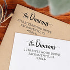 The Duncans Personalized Address Stamp | Envelope Return Address Stamps - Image 5