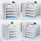 LEKETREE Desk Organizers and Accessories, 5-Tier Paper Letter Tray Organizer - Image 6