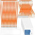 100 Pcs Lanyards for ID Badges and 100 Pcs Clear Name Tag Holders Reusable by Lecpeting