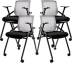 BLANEDUO Conference Room Chairs, Folding Office Desk Chair