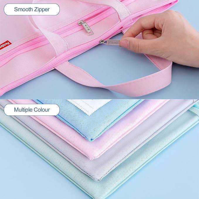 Pendancy Mesh Zipper Pouch 11x13.7 in, A4 Size Foldable Document Storage - Image 4