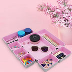 Welaxy desk drawer organizers tray felt storage bin caddy - Image 2