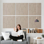 Reverbeon 6 PCS Acoustic Panels, 23.6x23.6 Inch Sound Absorbing Panels by Reverbeon