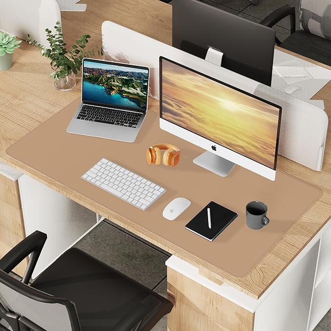 Leather Desk pad Protector, Large Desk mat - Image 7