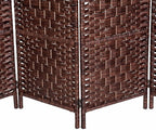 HOMCOM Room Divider, 6 Panel Folding Privacy Screen, 6FT Tall Portable Wicker - Image 9