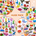150 Pack Animal Erasers for Kids Bulk Pull Apart 3D Puzzle Erasers Treasure Box - Image 5