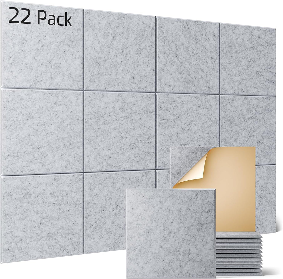Sonicism 22 Pack Acoustic Wall Panels