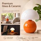 dawnwake mushroom lamp table lamp for bedroom-small desk, close-up detail
