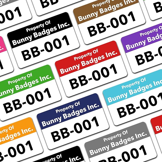 Custom Asset Tags by BunnyBadges