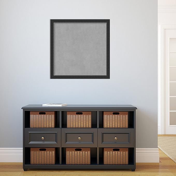 Amanti Art Black Framed Magnetic Board 27x27 Medium Vision Board - Image 5
