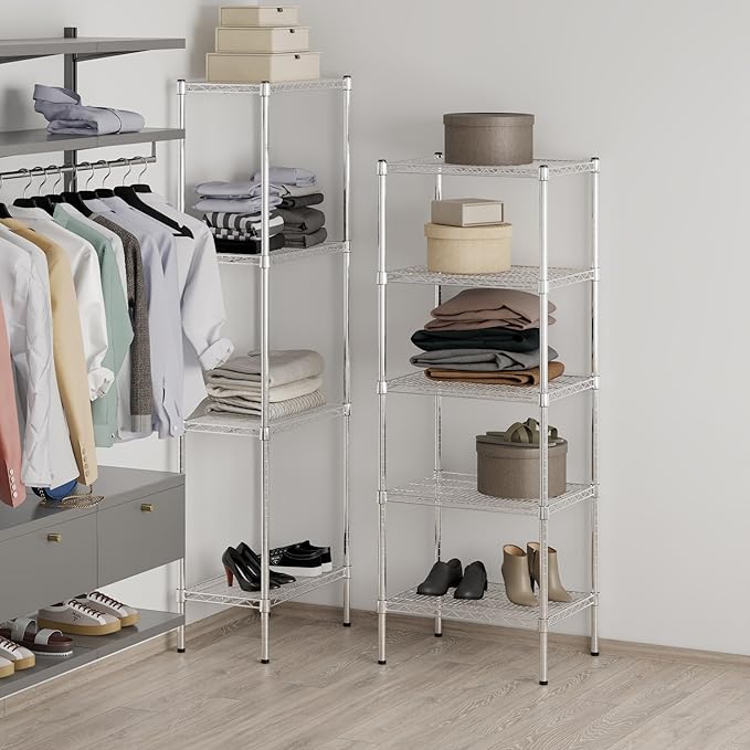 Regal Altair 18" Deep x 24" Wide x 64" Height Wire Shelving Kit | 5-Tier | NSF - Image 7